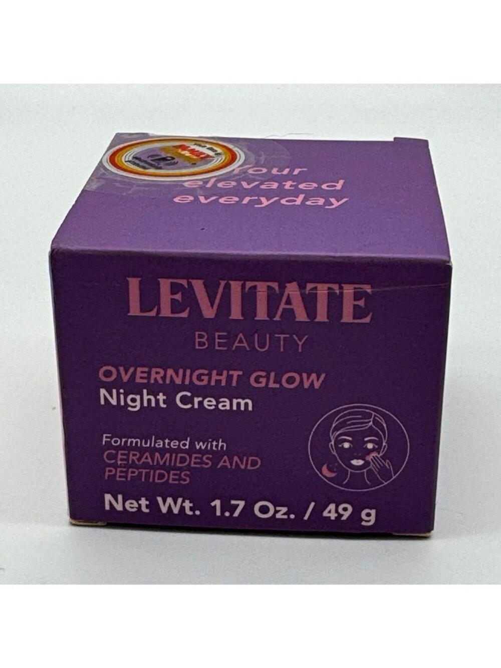 Levitate Beauty Overnight Glow Night Cream 1.7 oz Niacinamide Skincare HTF New